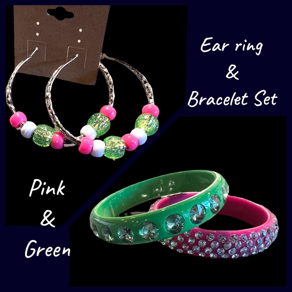 AKA Inspired Jewelry Set